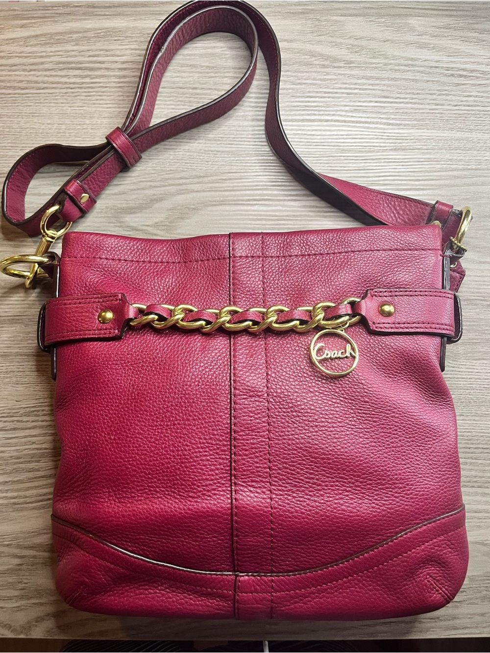Coach Blossom Chain Duffle Crossbody Shoulder Bag
